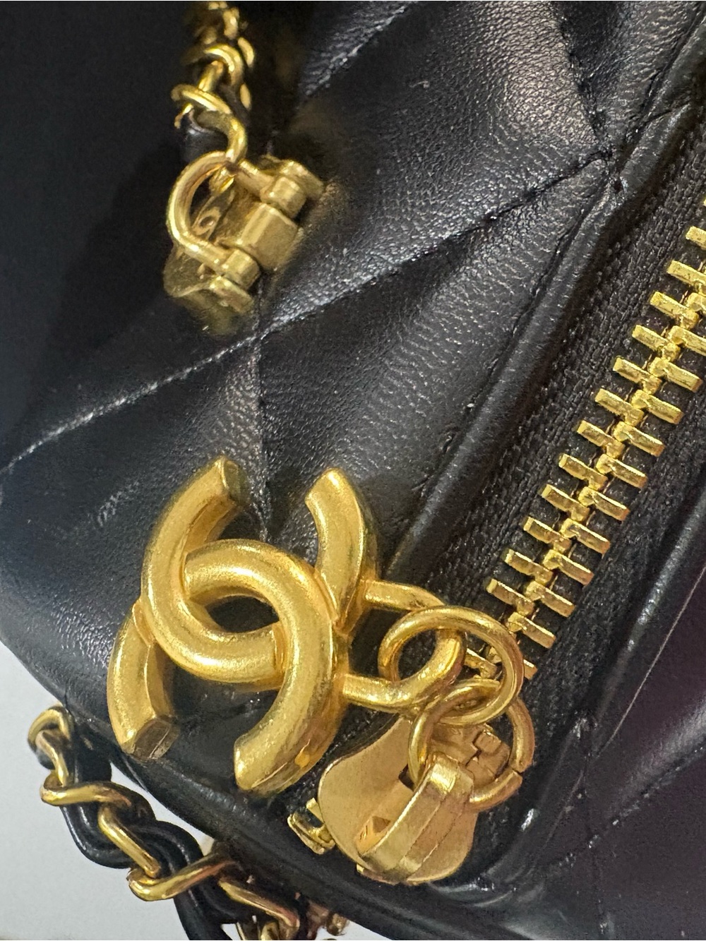 CHANEL Black Quilted Mini Barrel Bag with Gold Hardware - Picture 4 of 6